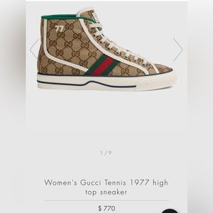 Gucci sneakers size 37